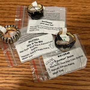 Chic In The Wild Black Onyx and Diamond Ring